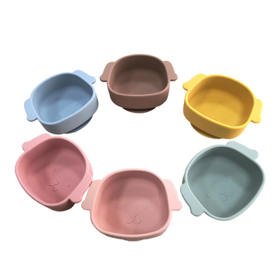 SGS BPA PVC Free Baby Feeding Silicone Suction Bowl Eco Friendly