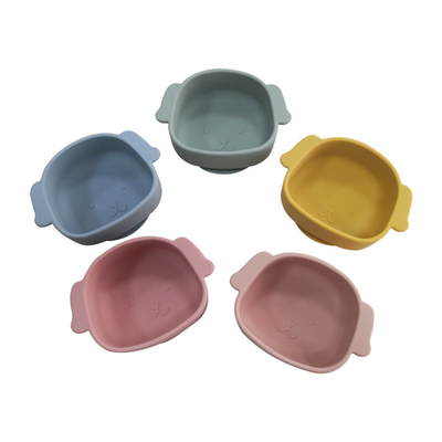 SGS BPA PVC Free Baby Feeding Silicone Suction Bowl Eco Friendly