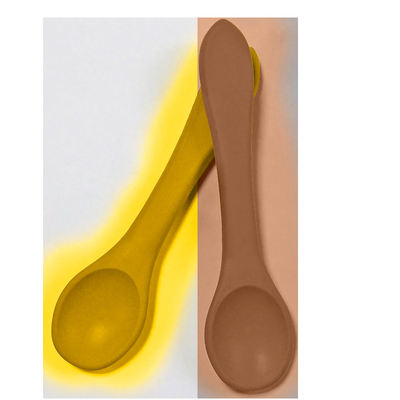 BPA Free Silicone Baby Cutlery Spoon 25g soft tip weaning spoons For Feeding