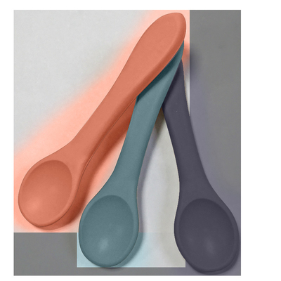 BPA Free Silicone Baby Cutlery Spoon 25g soft tip weaning spoons For Feeding