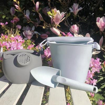 Unisex Folding Silicone Beach Bucket Set Eco Friendly For Collecting Seashells