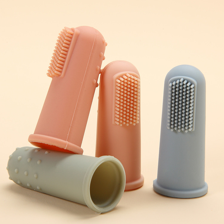 Apricot Baby Silicone Products Soft Finger Toothbrush With Packaging Box