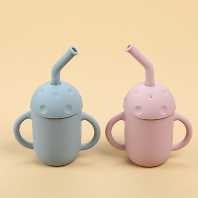 Não o deslizamento segura o treinamento da criança dos copos do treinamento do silicone para meninas dos meninos