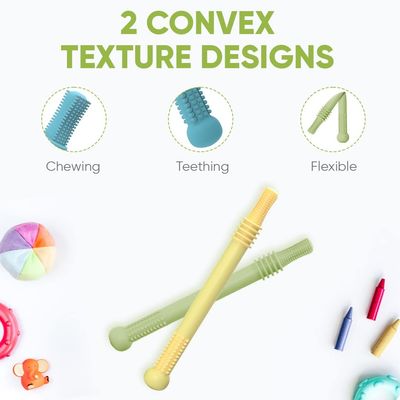 Silicone macio de 0.6x0.6 6.2inches que sai os dentes varas para bebês 0 6 meses